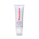 Bottle of Womaness Let’s Neck neck and décolleté serum on a white background. The sleek pink bottle features a pump dispenser and white text, promoting a serum designed to target signs of aging on the neck and chest area.