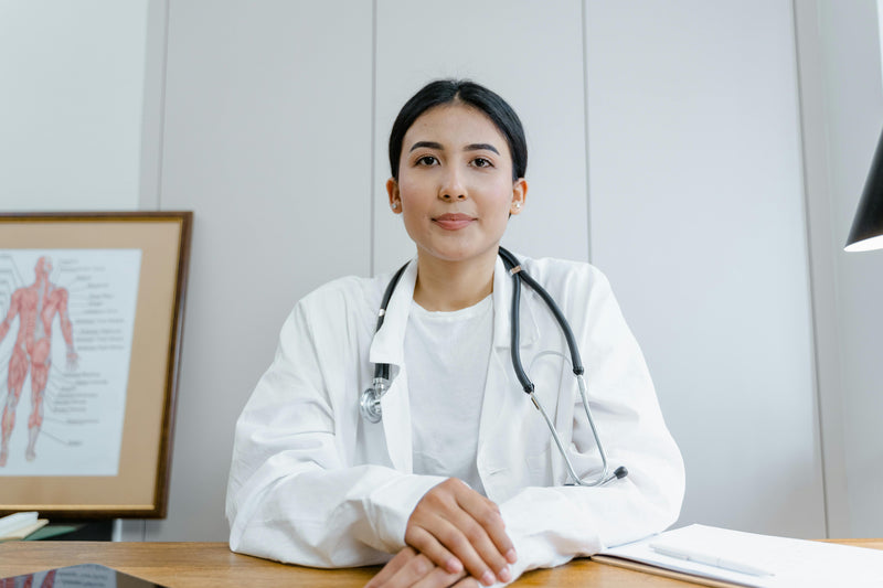Doctor at desk