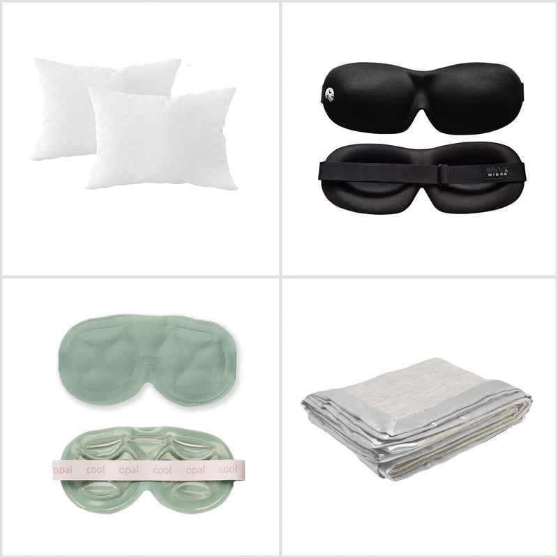 Bundle Imagery containing Pillowcases, Sleep Masks, Cooling Masks and Cooling Sheets