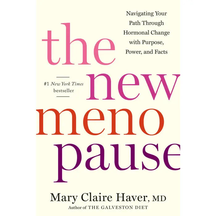 Book Cover of The New Meno Pause by Mary Claire Haver, MD. Navigating Your Path Through Hormonal Change with Purpose, Power and Facts. #1 New York Times bestseller