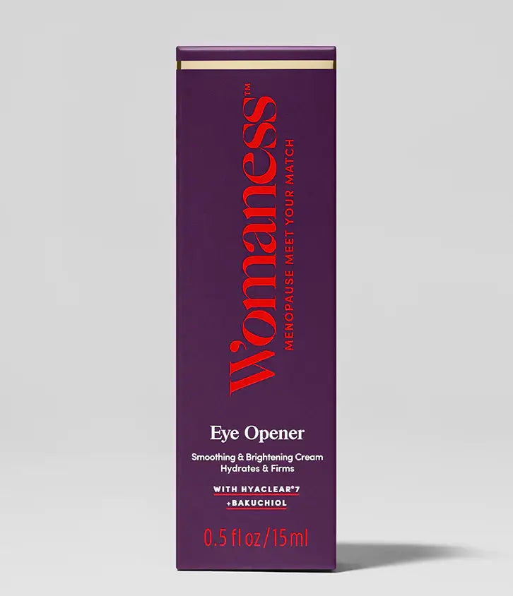 Packaging of Eye Opener Smoothing and Brightening Cream by Womaness